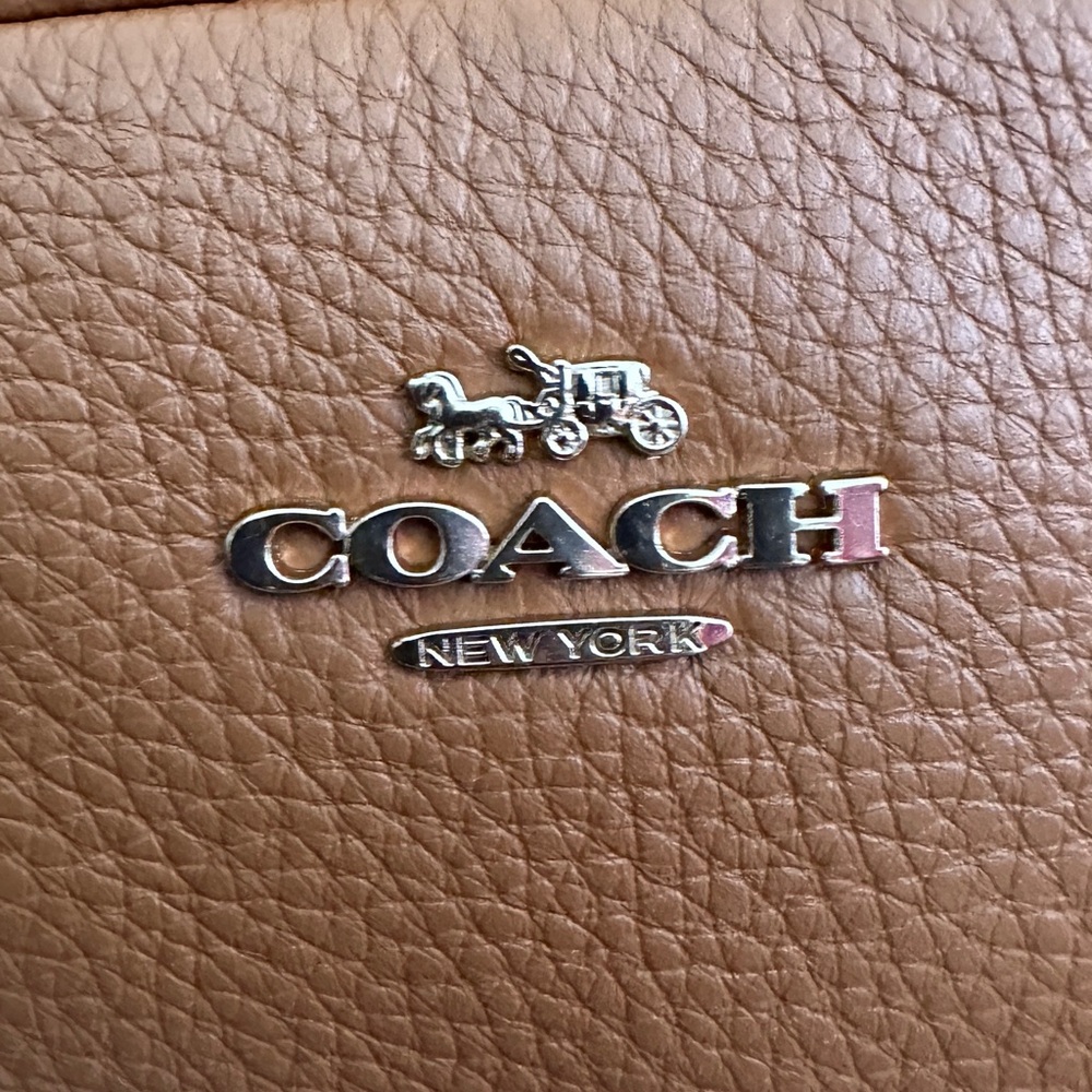 Coach Tan Leather Backpack - Picture 2 of 4